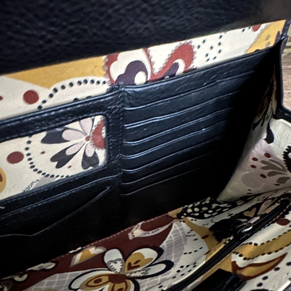 Brighton 🖤 Black Leather Double compartment Crossbody Bag - Vintage!! - Picture 5 of 5